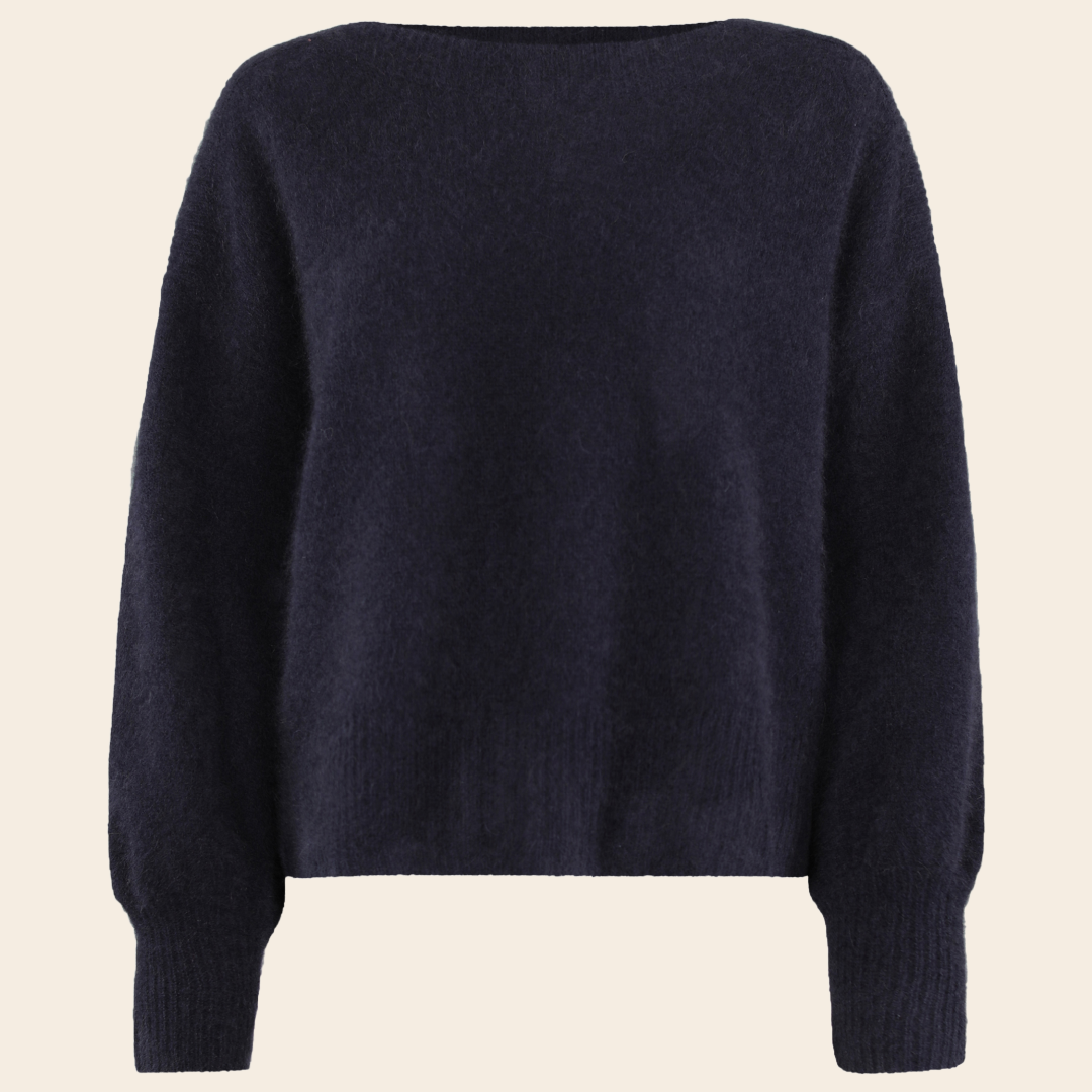 Six Ames sweater 'Malou' raccoon - night sky