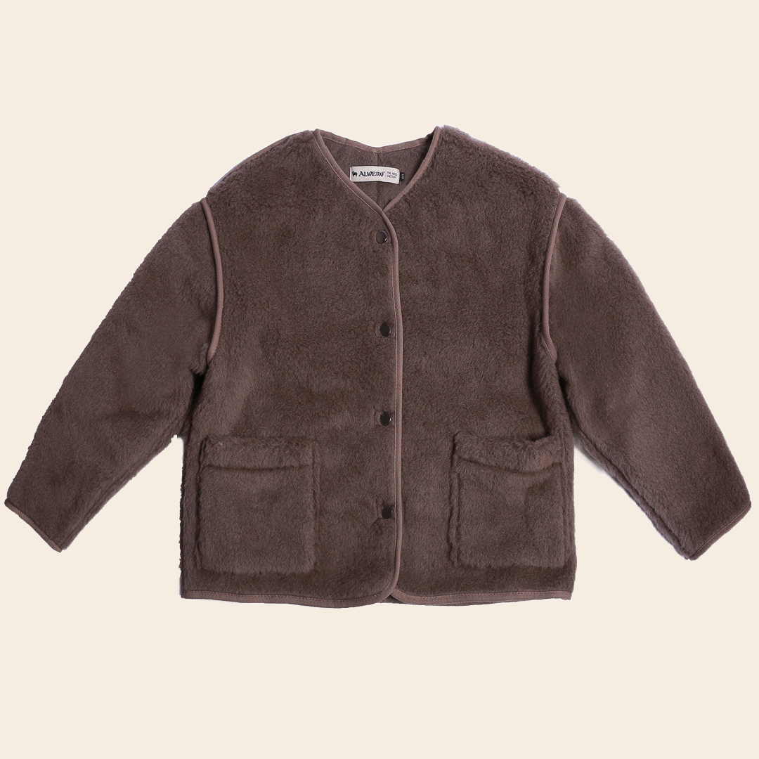 Alwero jas 'Cloudy Lux' wol - mousse