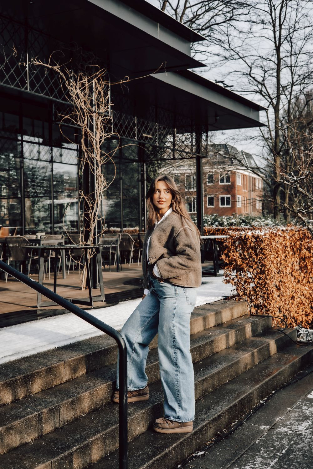 Alwero jas 'Cloudy Lux' wol - mousse