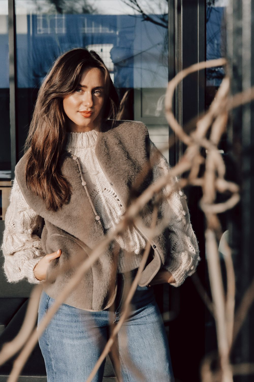 Alwero gilet 'LiL Lux' wol - mousse