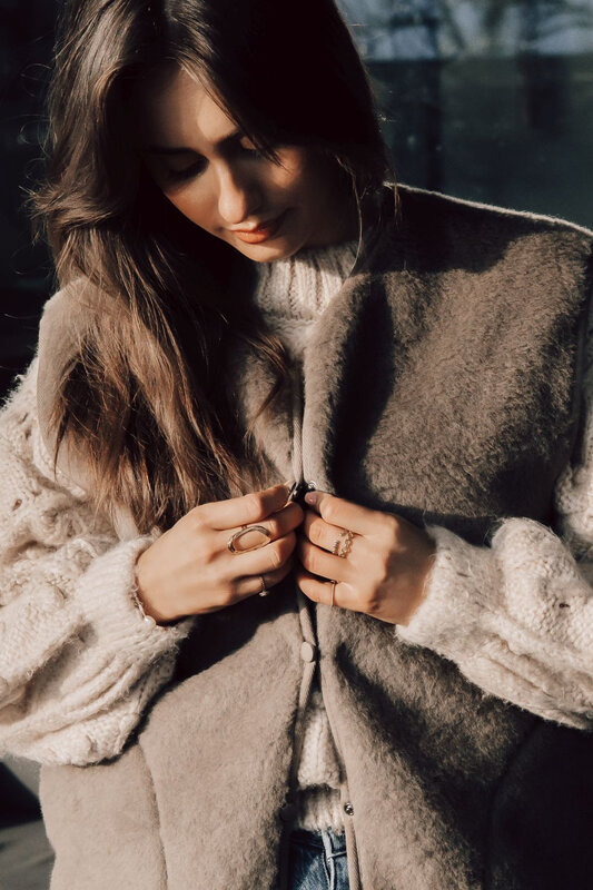 Alwero gilet 'LiL Lux' wool - mousse