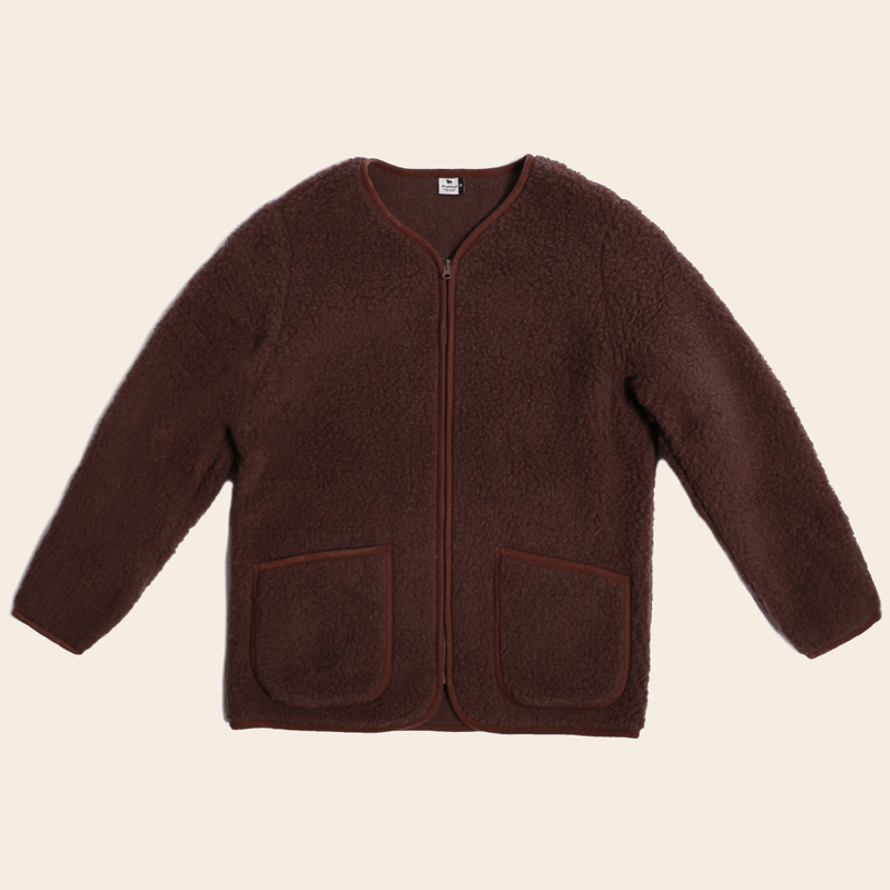 Alwero cardigan 'Koru' wool - choco martini
