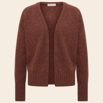 Rifo cardigan 'Paloma' cashmere - corten orange