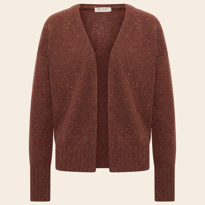 Rifo cardigan 'Paloma' cashmere - corten orange