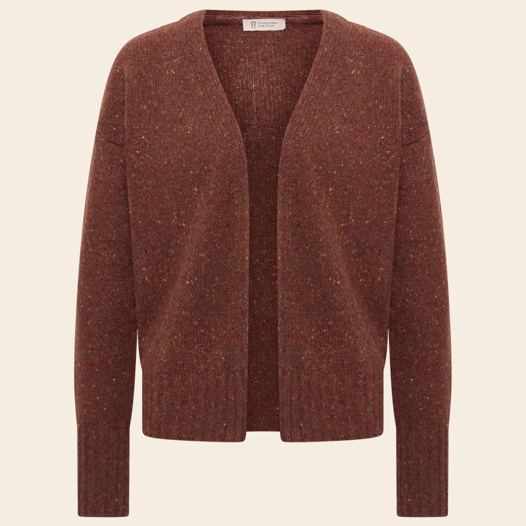 Rifo vest 'Paloma' cashmere - corten orange