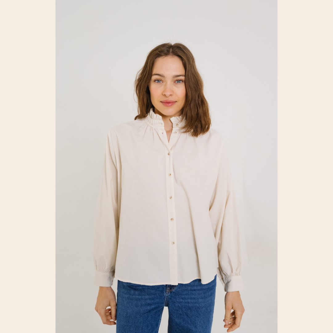 SacreCoeur blouse 'Soline' katoen - ecru