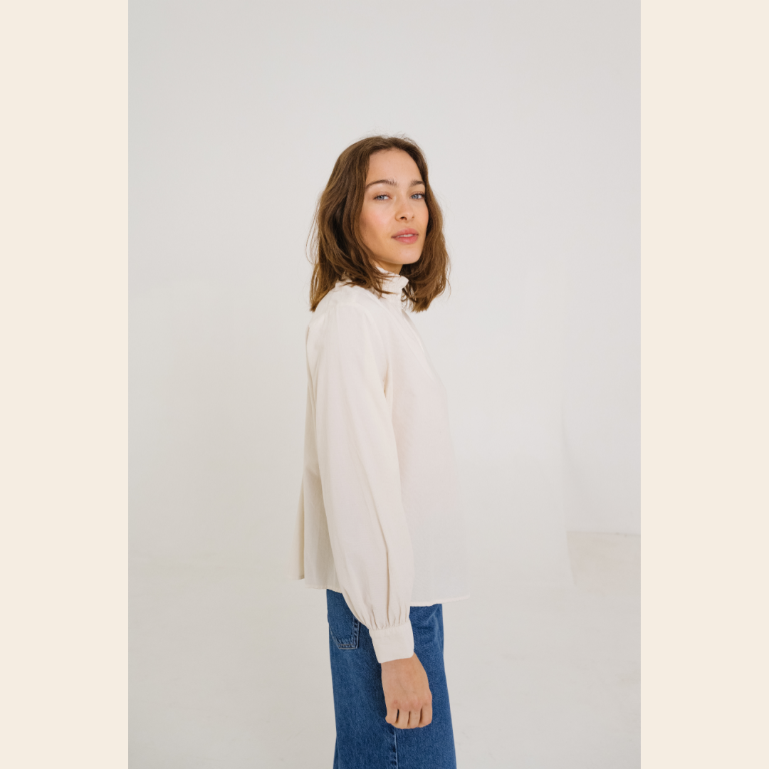 SacreCoeur blouse 'Soline' katoen - ecru