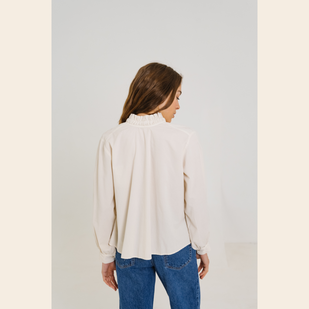 SacreCoeur blouse 'Soline' katoen - ecru