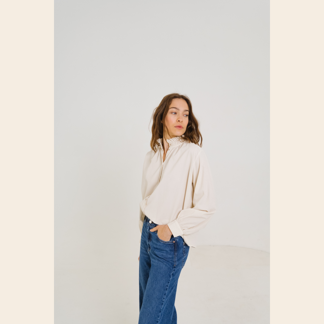 SacreCoeur blouse 'Soline' katoen - ecru