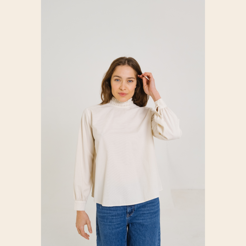SacreCoeur blouse 'Soline' katoen - ecru