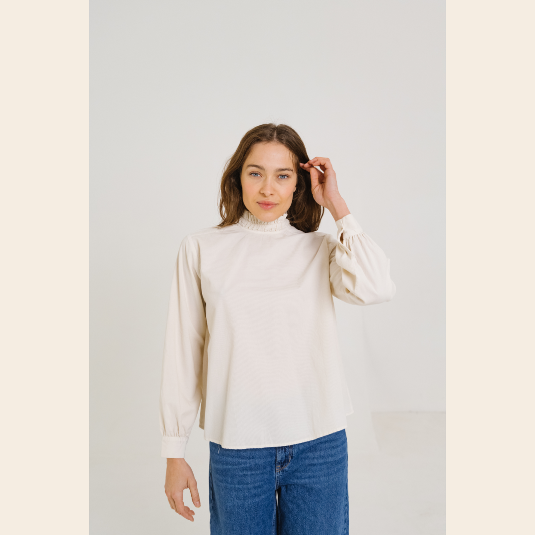 SacreCoeur blouse 'Soline' katoen - ecru