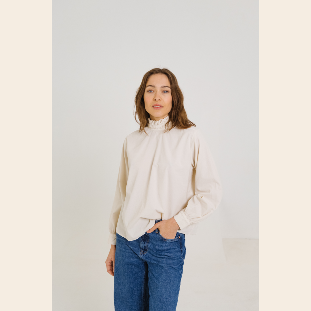 SacreCoeur blouse 'Soline' katoen - ecru