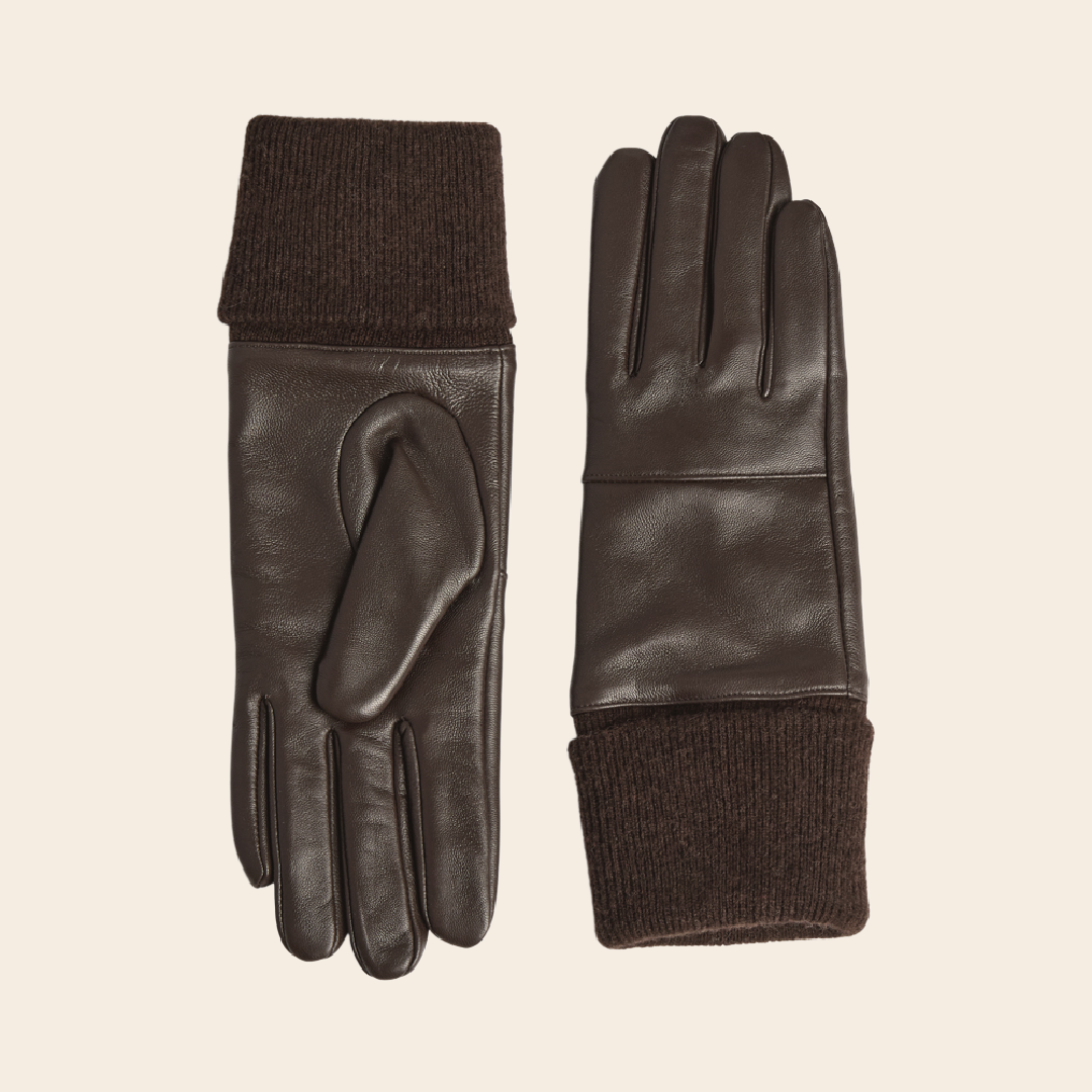 Markberg gloves “Cyrus” leather - brown
