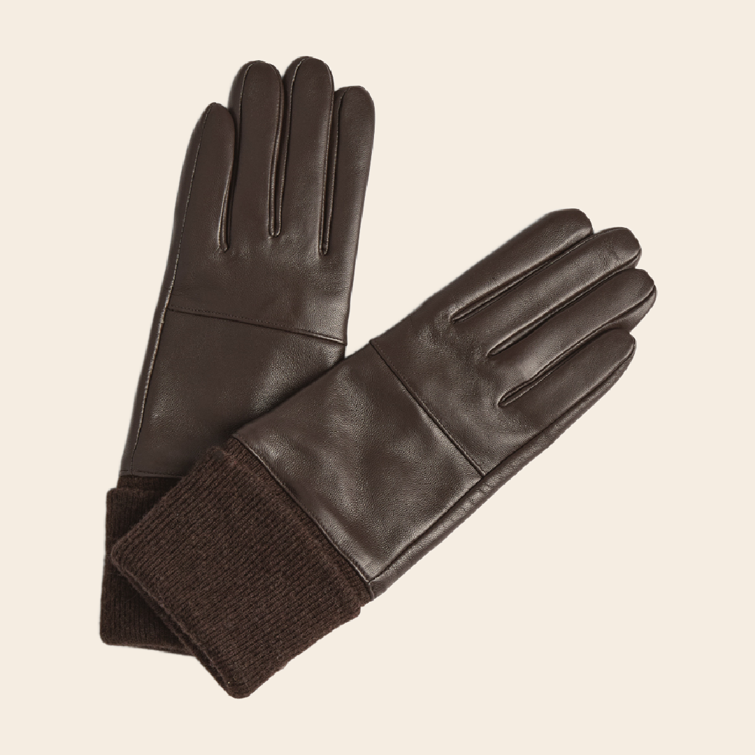 Markberg gloves “Cyrus” leather - brown