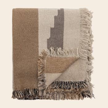 Bloomingville plaid 'Maji' 160 x 130cm - recycled katoen