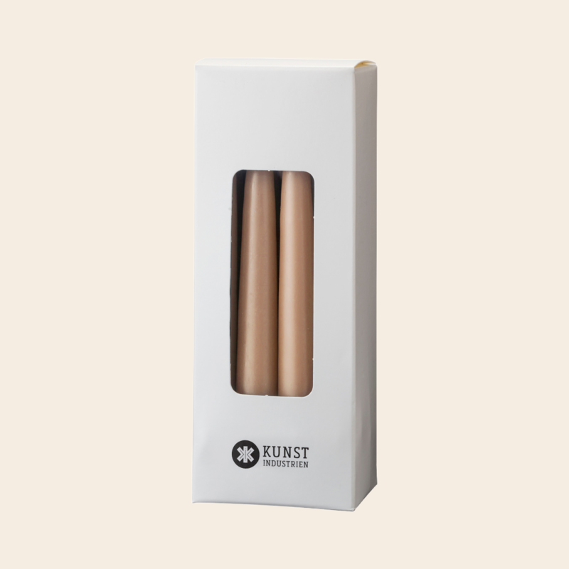 Kunstindustrien handdipped mini kaarsjes 12/doos - Ø=1.3 cm