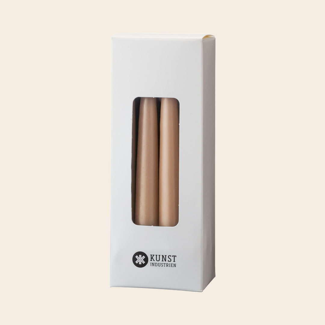 Kunstindustrien handdipped mini kaarsjes 12/doos - Ø=1.3 cm