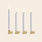 Uyuni set/4 led candles mini taper