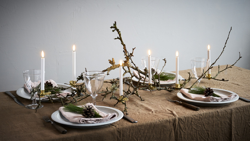 Uyuni set/4 ledkaarsen mini taper