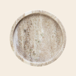 Madam Stoltz tray 'Perlato' d20 - marmer