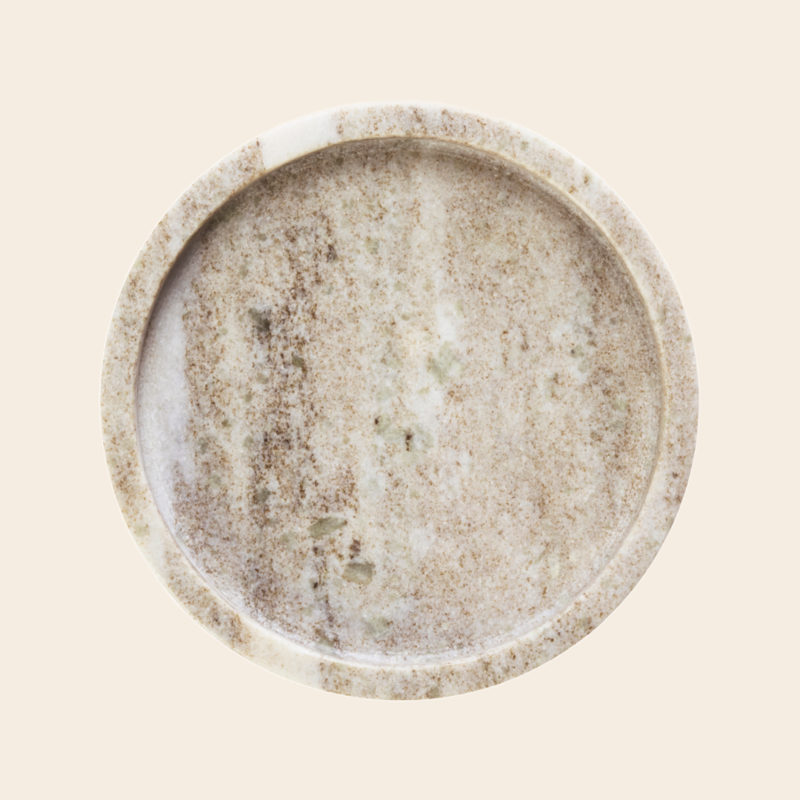 Madam Stoltz tray 'Perlato' d20 - marmer