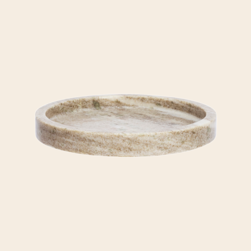 Madam Stoltz tray 'Perlato' d20 - marble