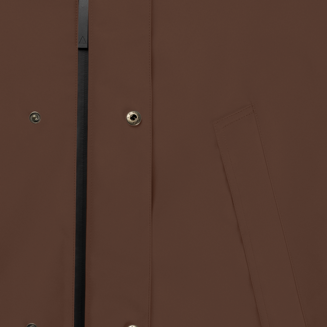 Maium raincoat / poncho 'Mac' - macassar brown