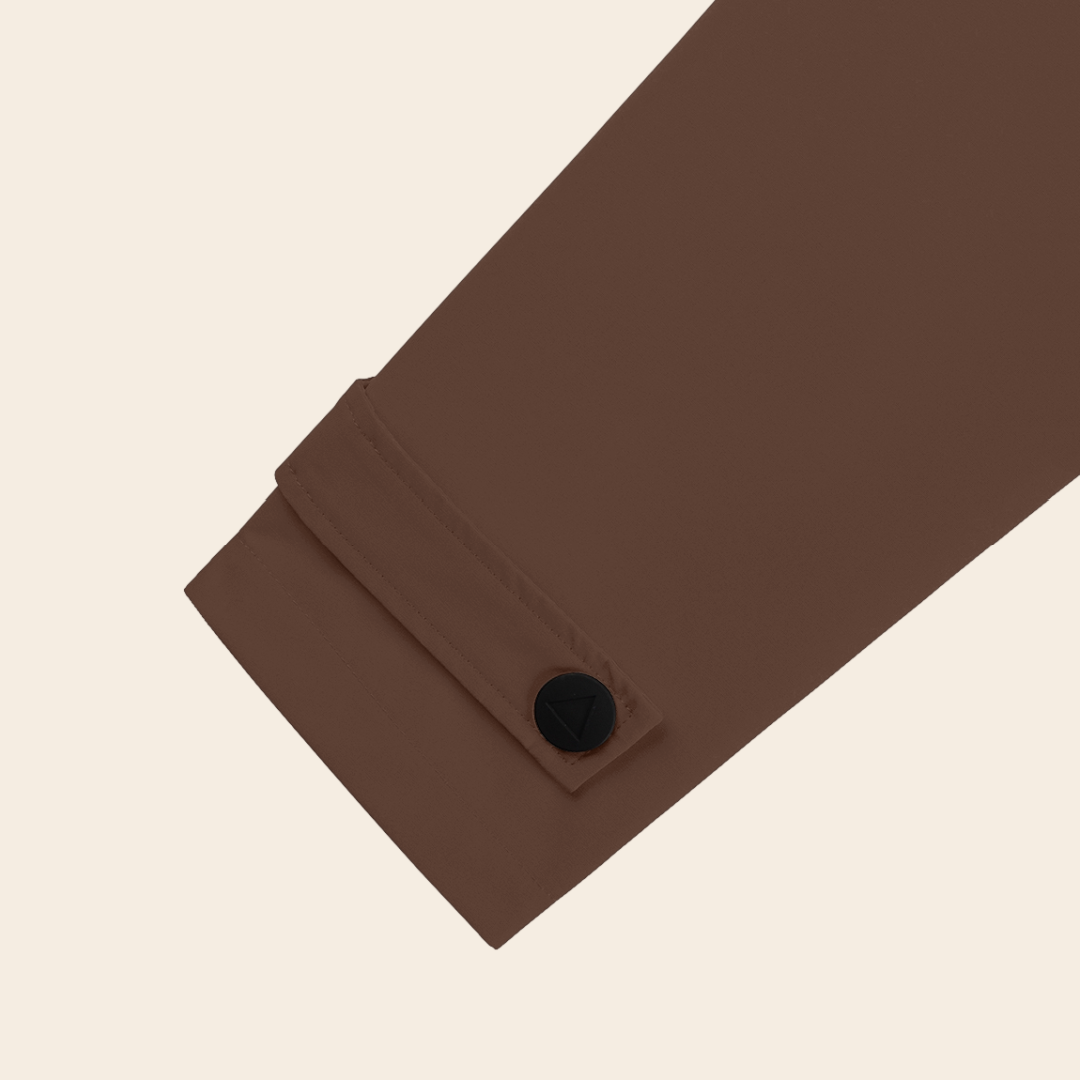 Maium raincoat / poncho 'Mac' - macassar brown