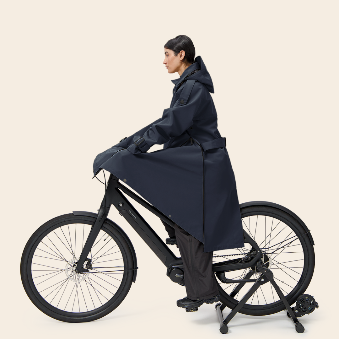 Maium trenchcoat / poncho 'Trench' - navy