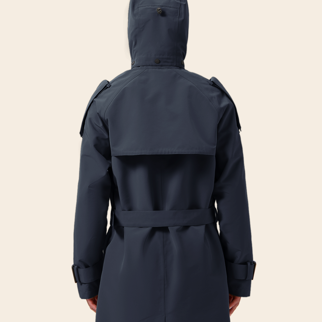 Maium trenchcoat / poncho 'Trench' - navy