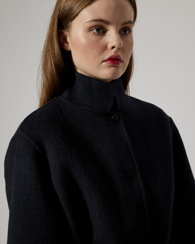 coat 'Bem' woolmix - midnight blue