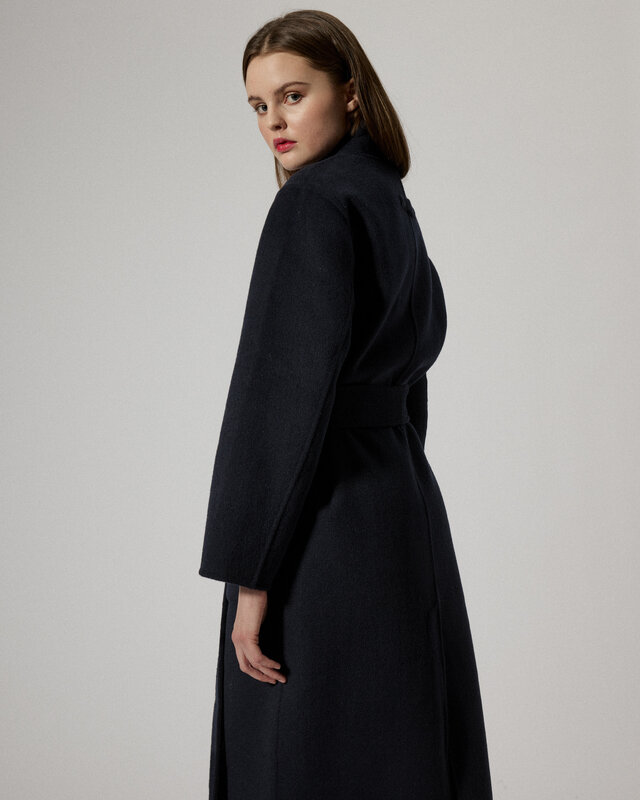 coat 'Bem' woolmix - midnight blue