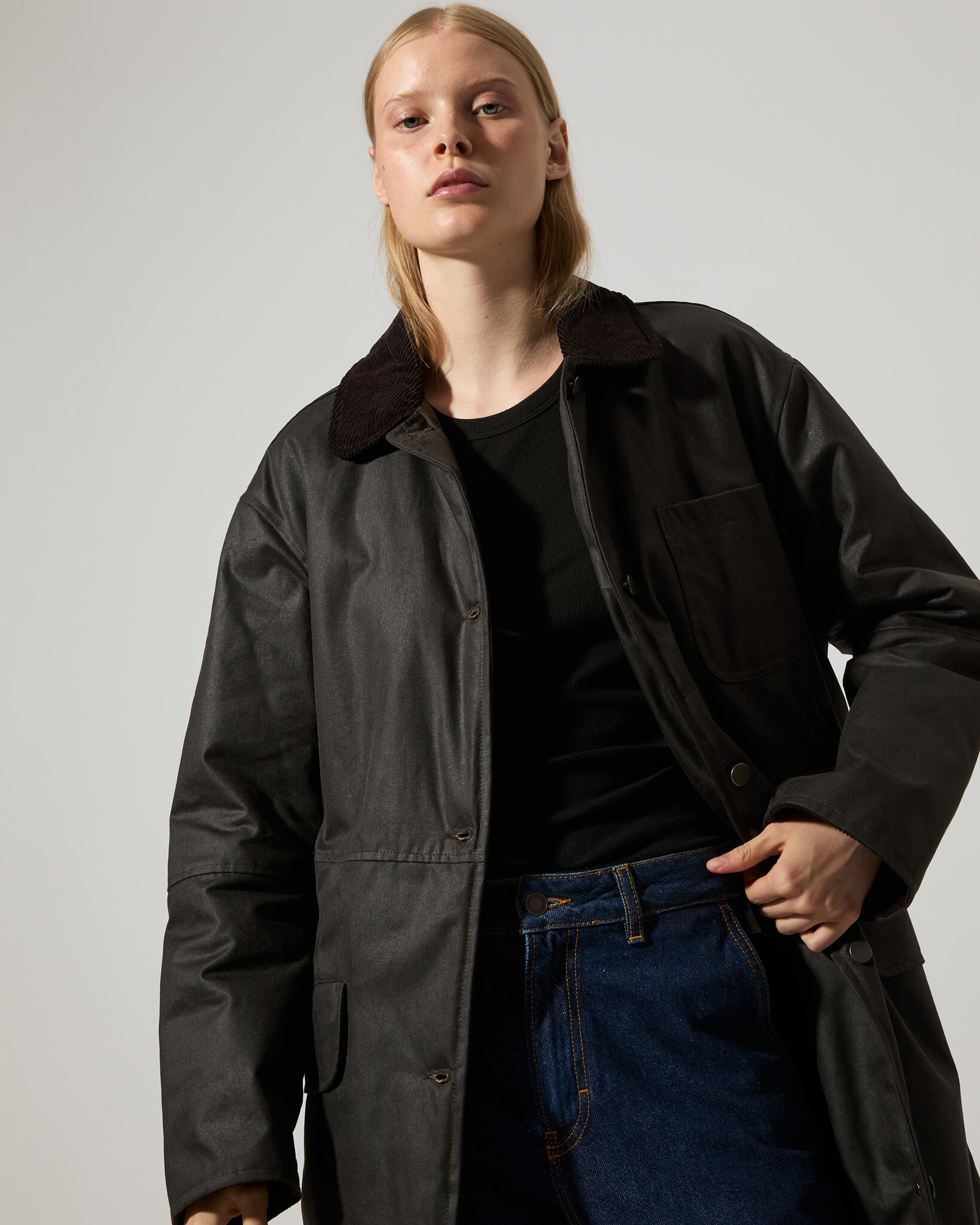 Brixtol waxcoat 'Joan' padded - brown