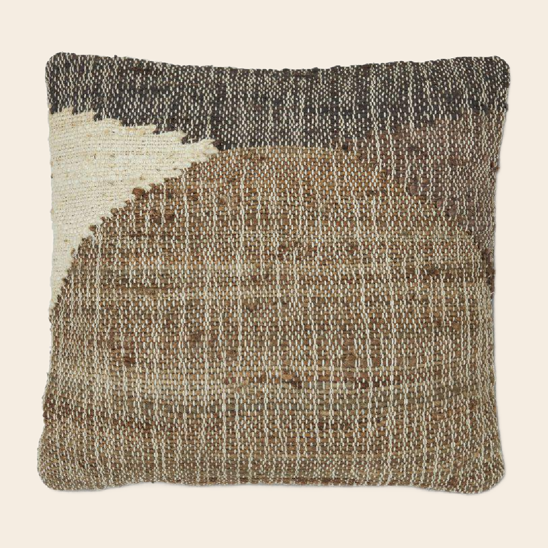 Jakobsdal kussenhoes 'Tulum' - jute / katoen