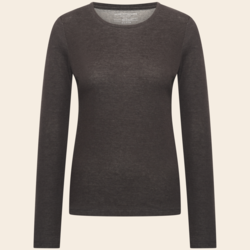 Majestic Filatures shirt 'Rond'  katoen / cashmere  - zwart