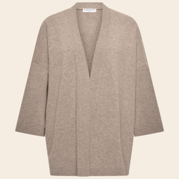 Majestic Filatures vest 'Gilet' merinowol - bison