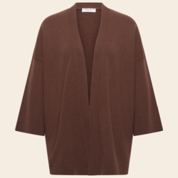 Majestic Filatures cardigan 'Gilet' merinowool - chocolate