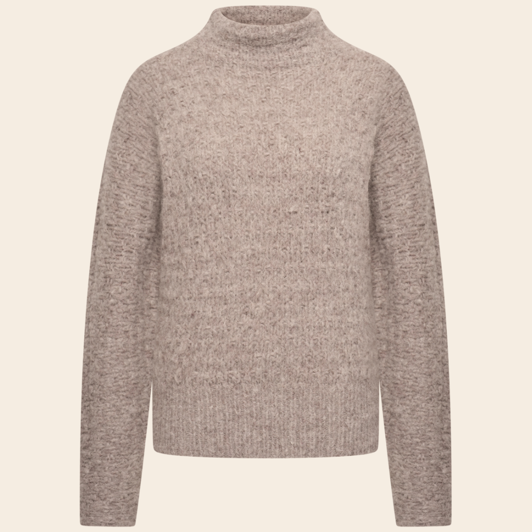 Inti Knitwear trui 'Ambor' alpaca - havanna