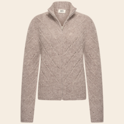 Inti Knitwear Strickjacke 'Delfina' Alpaka - havana