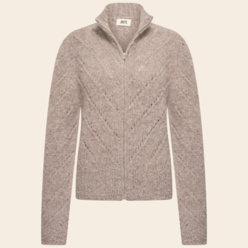 Inti Knitwear Strickjacke 'Delfina' Alpaka - havana
