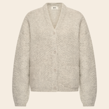 Inti Knitwear Strickjacke 'Inez' Alpaka - Silver