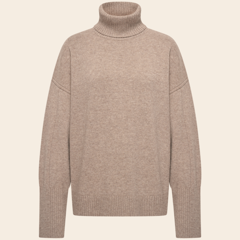 Majestic Filatures turtleneck 'Roulé'  merinowool - bison