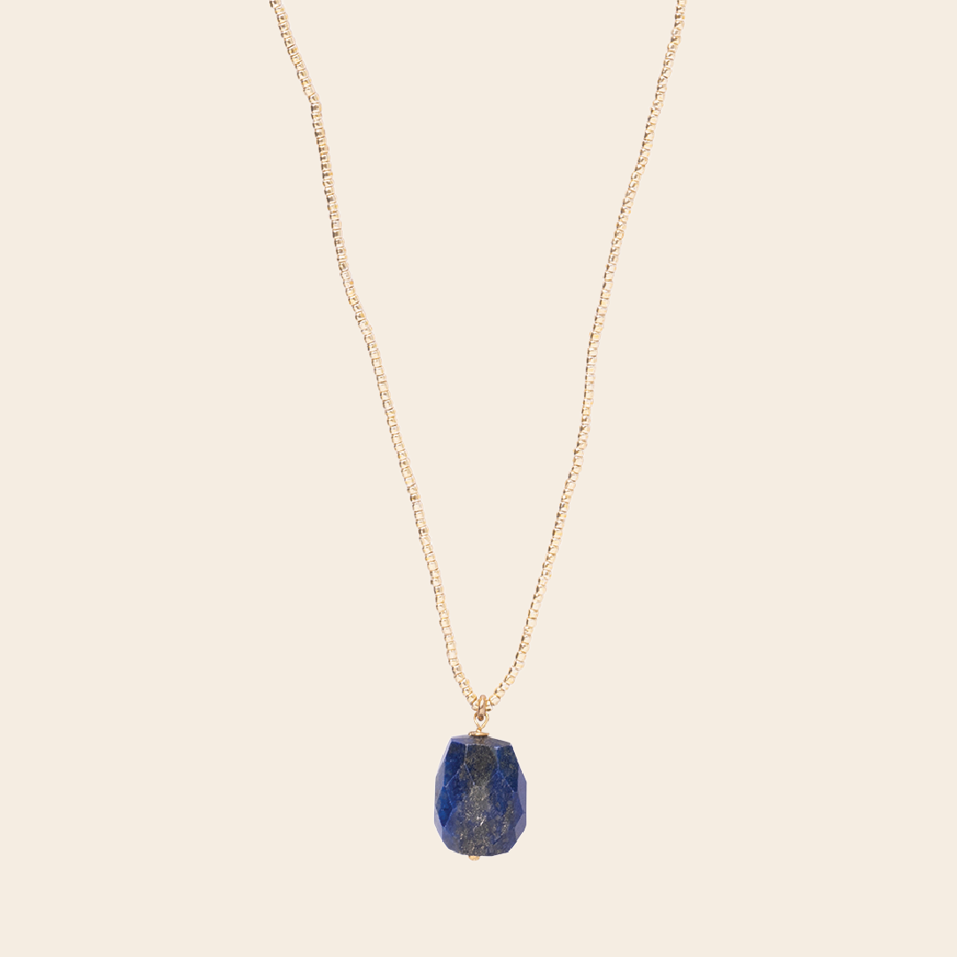 A Beautiful Story ketting 'Calm' - lapis lazuli