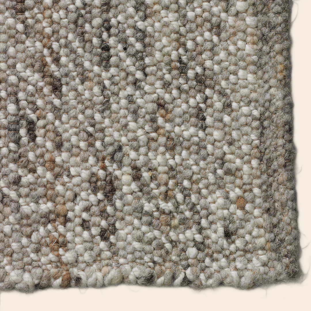 Beside Rugs vloerkleed 'Tweed' rond - wol