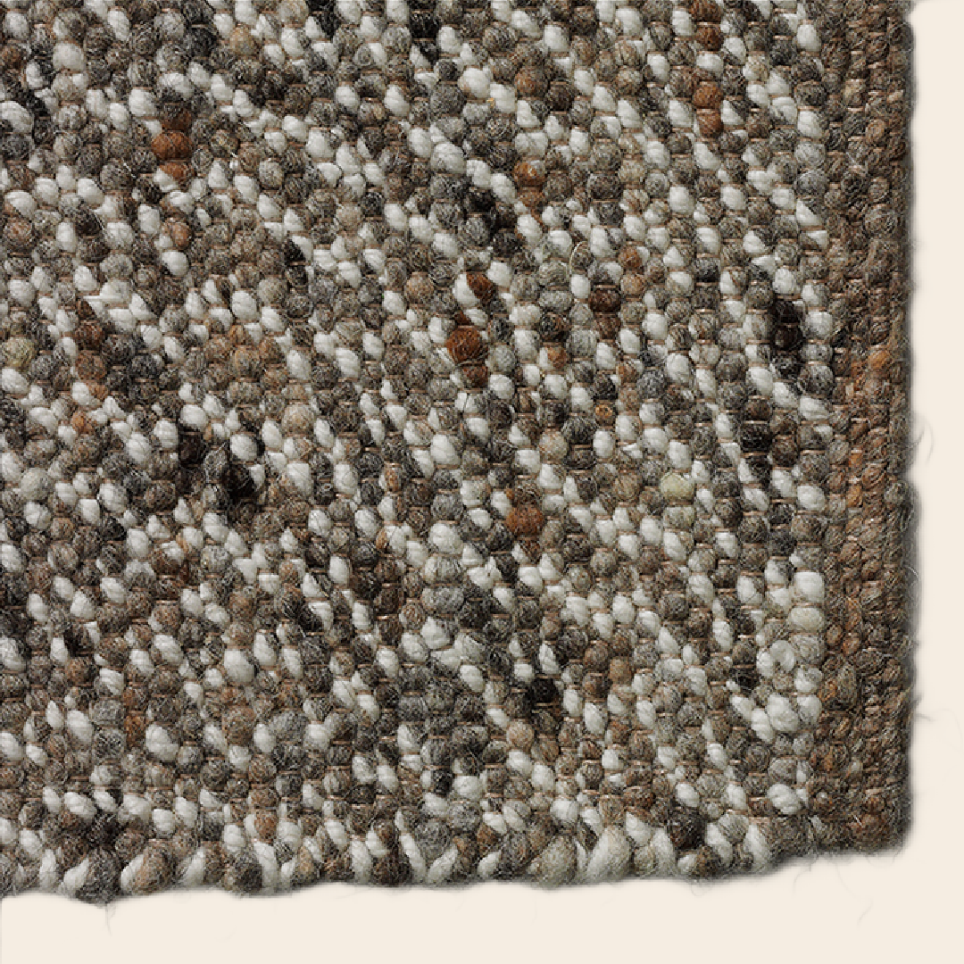 Beside Rugs vloerkleed 'Tweed' rond - wol