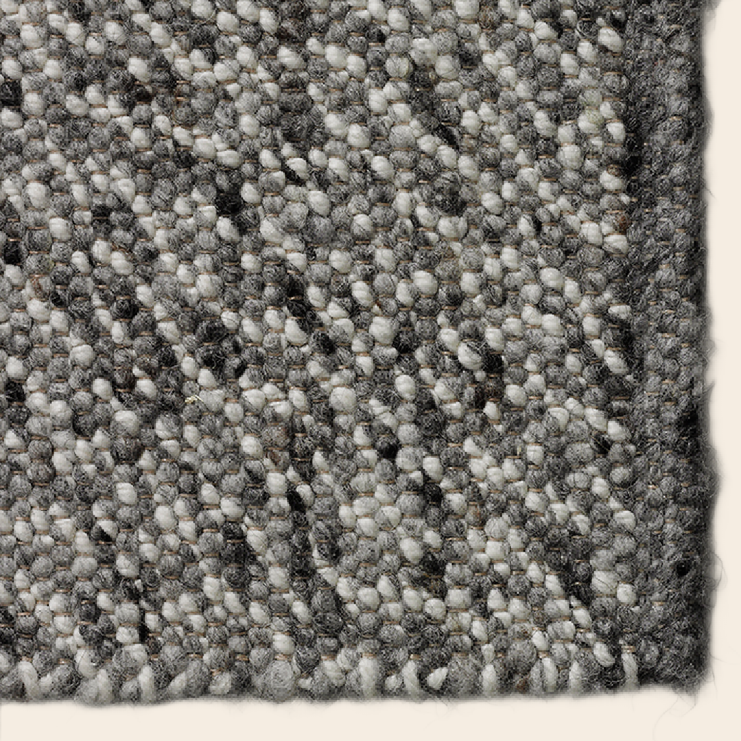 Beside Rugs vloerkleed 'Tweed' rond - wol