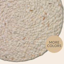 Beside Rugs round carpet "Maze' - wool