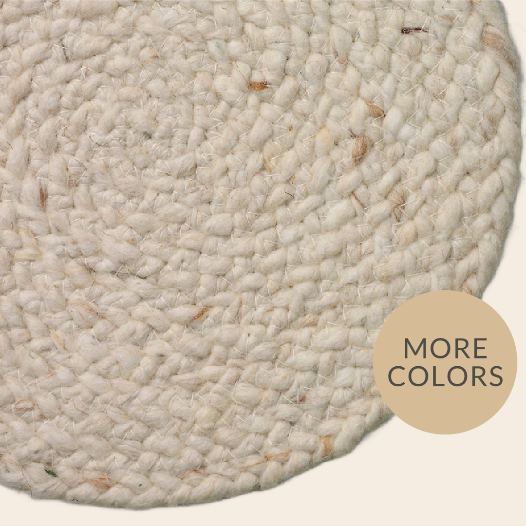 Beside Rugs rond vloerkleed "Maze' - wol