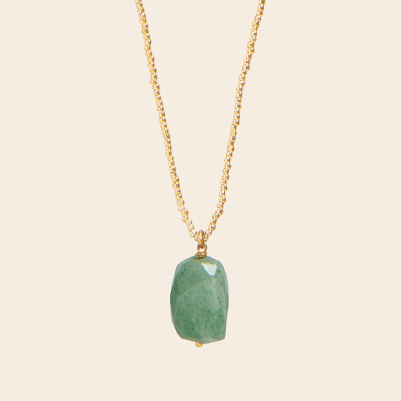 A Beautiful Story ketting 'Calm' - aventurijn