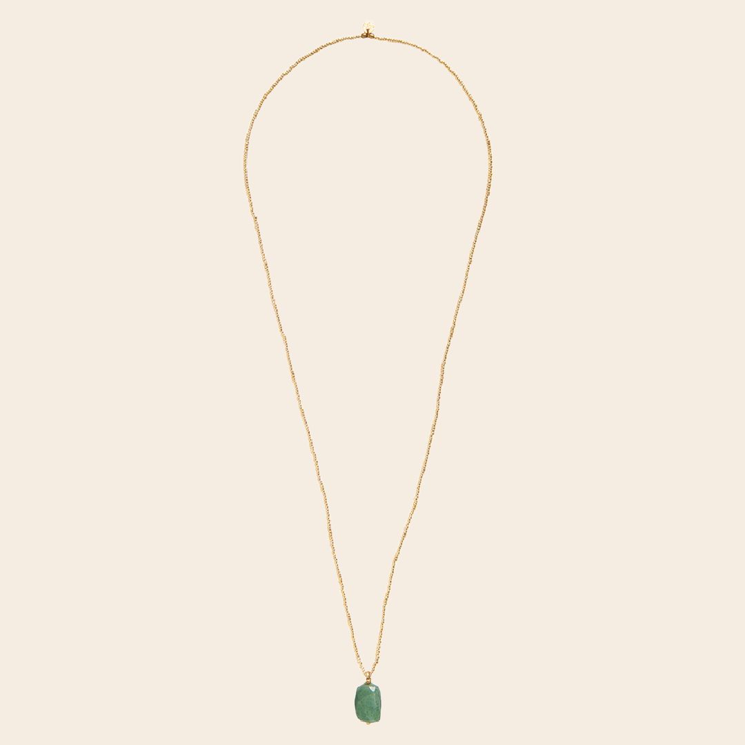 A Beautiful Story ketting 'Calm' - aventurijn